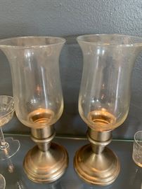Pewter Hurricane Candle Holders!