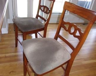 2 barstools that match kitchen table chairs (8 chairs total).