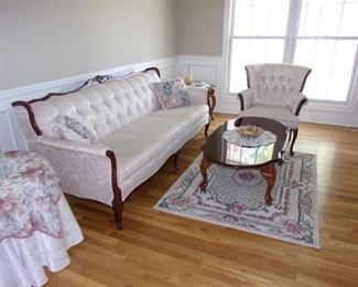 Antique sofa and two chairs