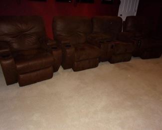 Reclining theater seating