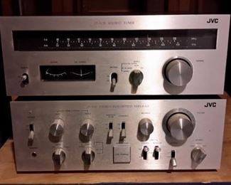 Vintage JVC JT-V31 Stereo Tuner and JA-S41 Stereo Integrated Amplifier.