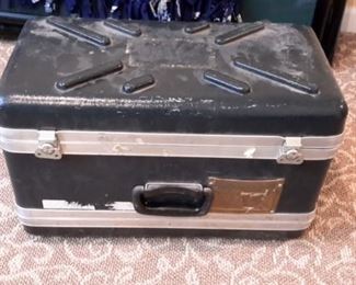 Vintage Hoover vacuum in carrying case.