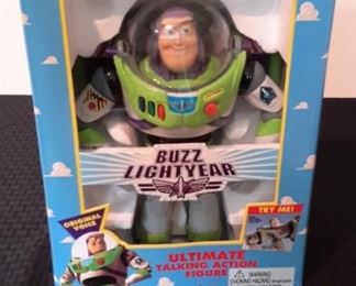Toy Story's Buzz Lightyear Ultimate Talking Action Figures, new in box. Working.