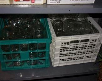 Lot's of canning jars, some brand new.