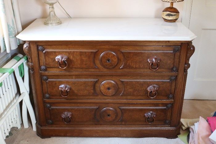 Victorian marble top dresser