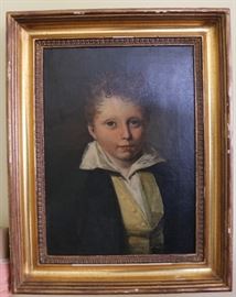 19th century English portrait of young lad