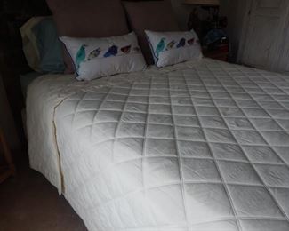 Guest bedroom bed. 