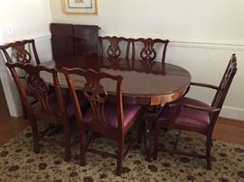 Dining Room Table with Six Chairs