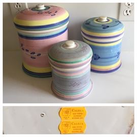 Caleca Hand Painted Canister Set - Italy