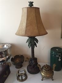 Monkey Lamp and Decor