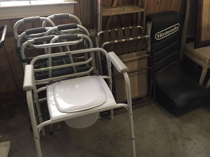 Walkers, Bedside Toilet, Game Chair, Lawn Chair