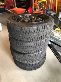 Set of 4 Michelin X-Ice 215/60R 16 tires - $500