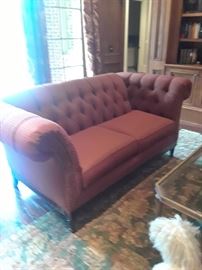 Chesterfield sofa, tufted back and arms