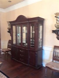 Lighted China cabinet, Bernhardt