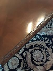Edge detail of Bernhardt dining table
