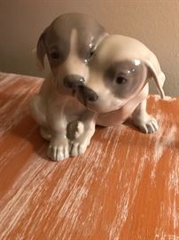 Royal Copenhagen  Pointer puppies