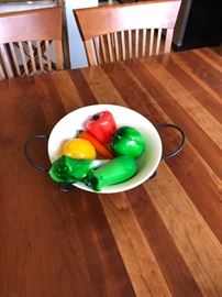 Italian glass fruit 