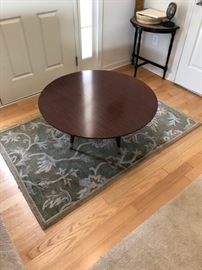 mid century rosewood round coffee table