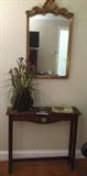 Accent Table and Mirror