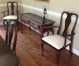 Dining Cherry Side Table and Chairs