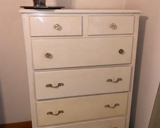 White painted dresser