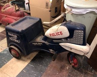 Police pedal car