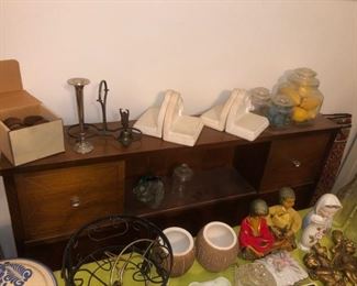 Retro headboard and decor