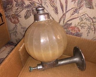 Vintage glass soap dispenser