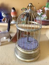 Singing bird in cage