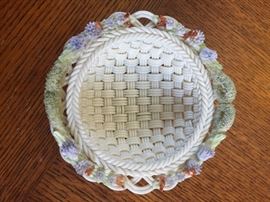 Beleek basket weave bowl