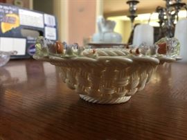 Beleek basket weave bowl