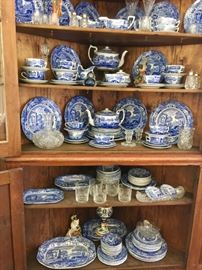 Copeland Spode Italian Blue and White dinner set