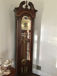 Grandfather clock "Pearl" inlaid case
