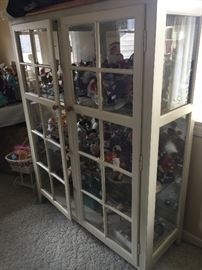 Beautiful glass cabinet with display shelves.