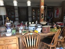 small kitchen appliances, canister set, bar stools