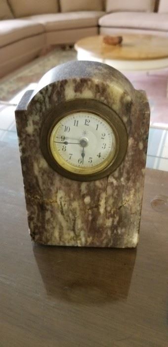 Vintage marble clock.