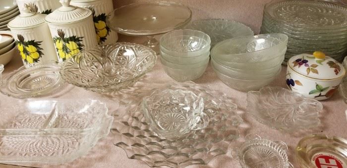 Fostoria American and other glassware