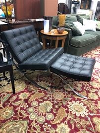Vintage Steelform Barcelona chair & Ottoman