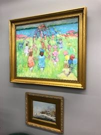 Babes Simpson oil painting