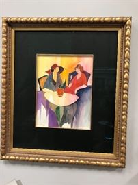 Original Tarkay Watercolor!