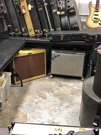 Fender Tweed guitar amp and Vintage Fender Concert guitar  Amp