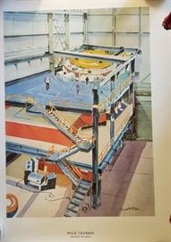 Original Space Center Art by Howard Watson, rare and unavailable anywhere else....Space Center Princeton NJ