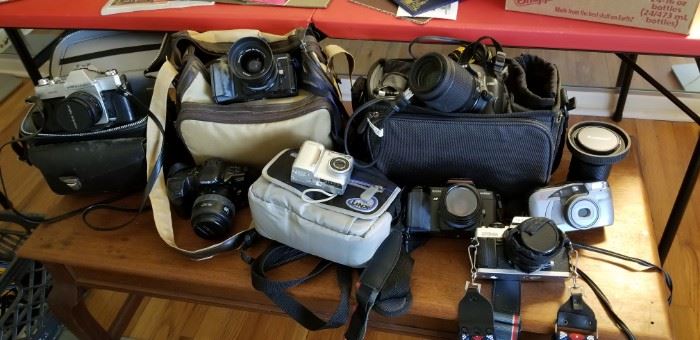 Vintage Camera, Wide angle lenses, filters, Etc Etc