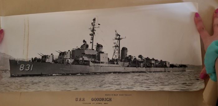 1950 U.S.S. GOODRICH PHOTOGRAPH Original