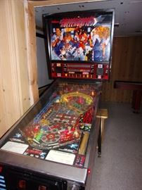 Vintage 1980's Rollergames pinball machine, in excellent working condition!