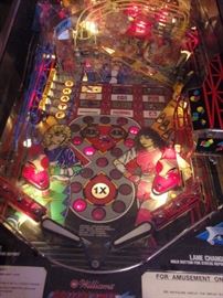 Vintage 1980's Rollergames pinball machine, in excellent working condition!
