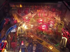 Vintage 1980's Rollergames pinball machine, in excellent working condition!