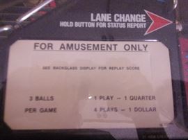 Vintage 1980's Rollergames pinball machine, in excellent working condition!