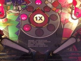 Vintage 1980's Rollergames pinball machine, in excellent working condition!