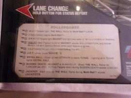 Vintage 1980's Rollergames pinball machine, in excellent working condition!